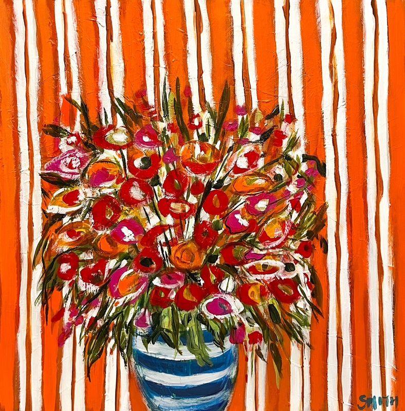 "Cabana Days: Wishing" 24x24" Acrylic on Canvas