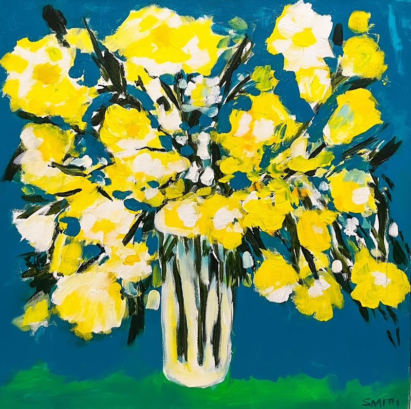 "Topaz" 24x24" Acrylic on Canvas