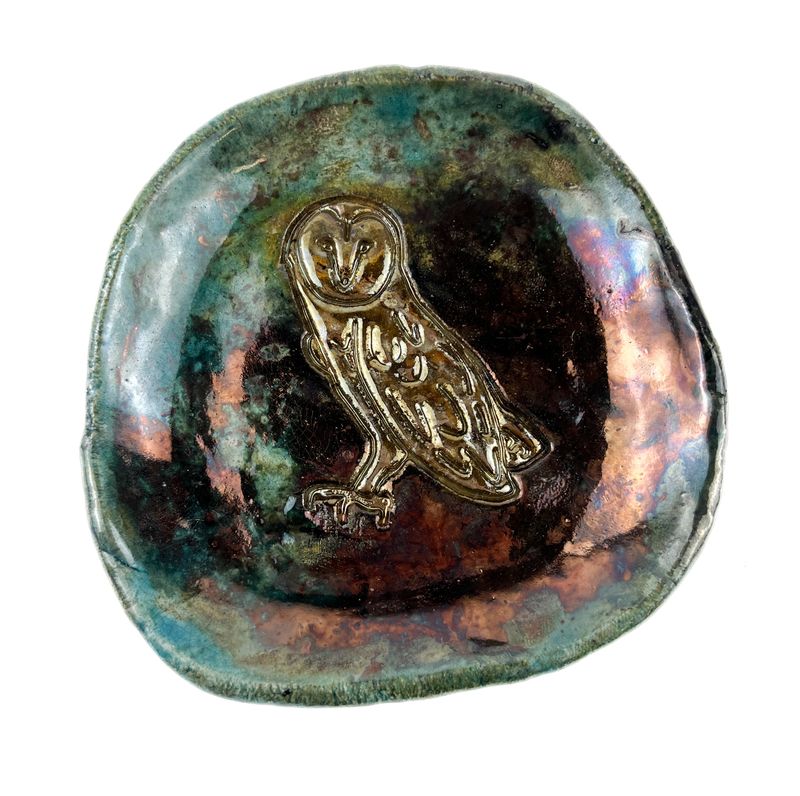 Owl Pottery Dish