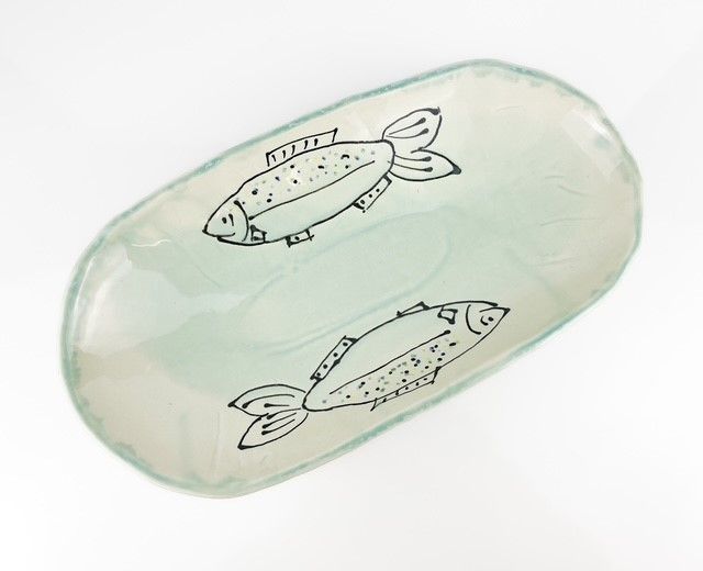 Fish Pottery Platter