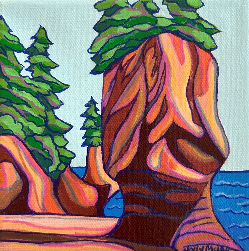 Bay of Fundy Hopewell Rocks Provincial Park New Brunswick Canada 