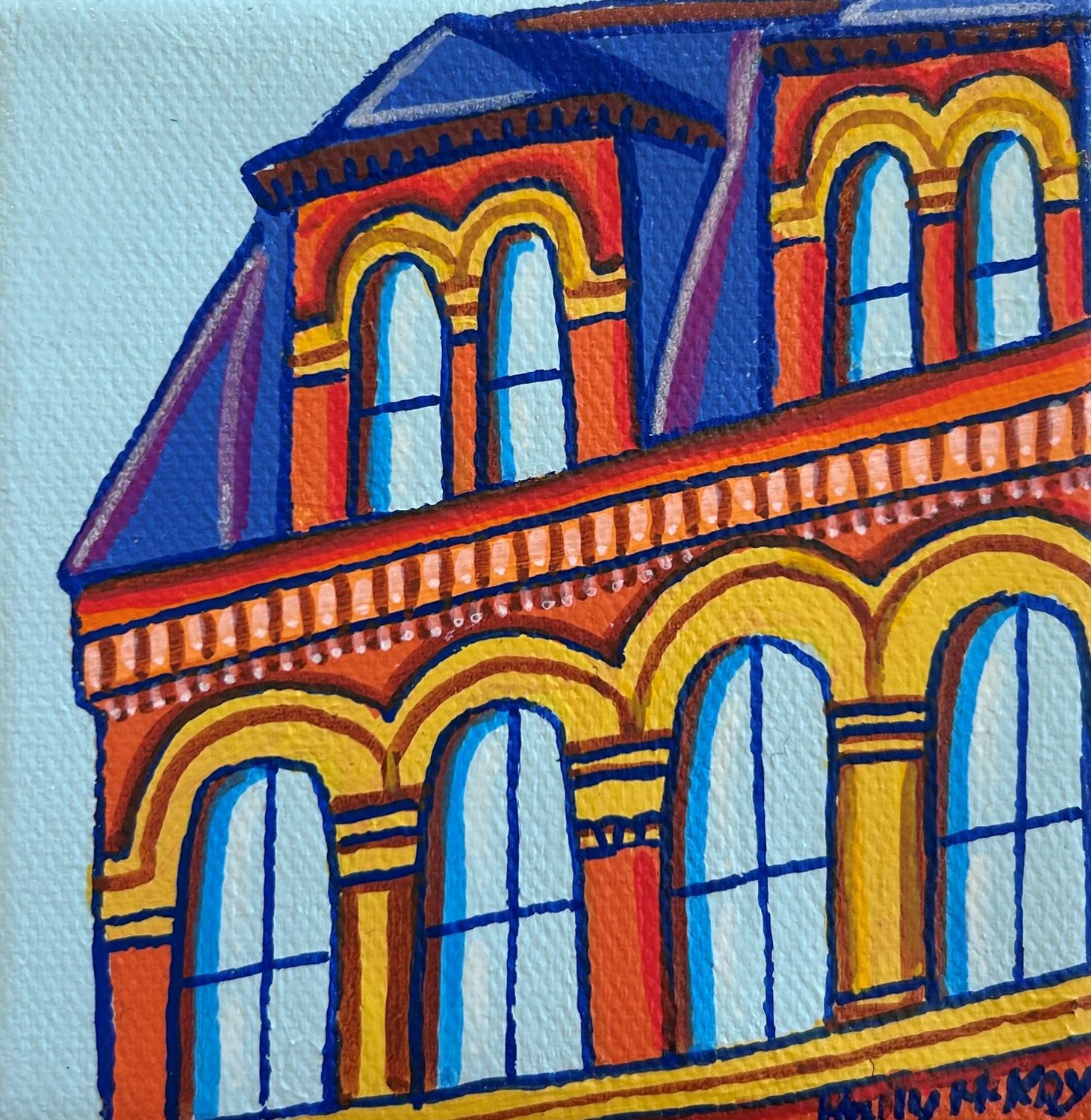 Local Historic Building In New Brunswick Canada Architecture Uptown Rooftop 