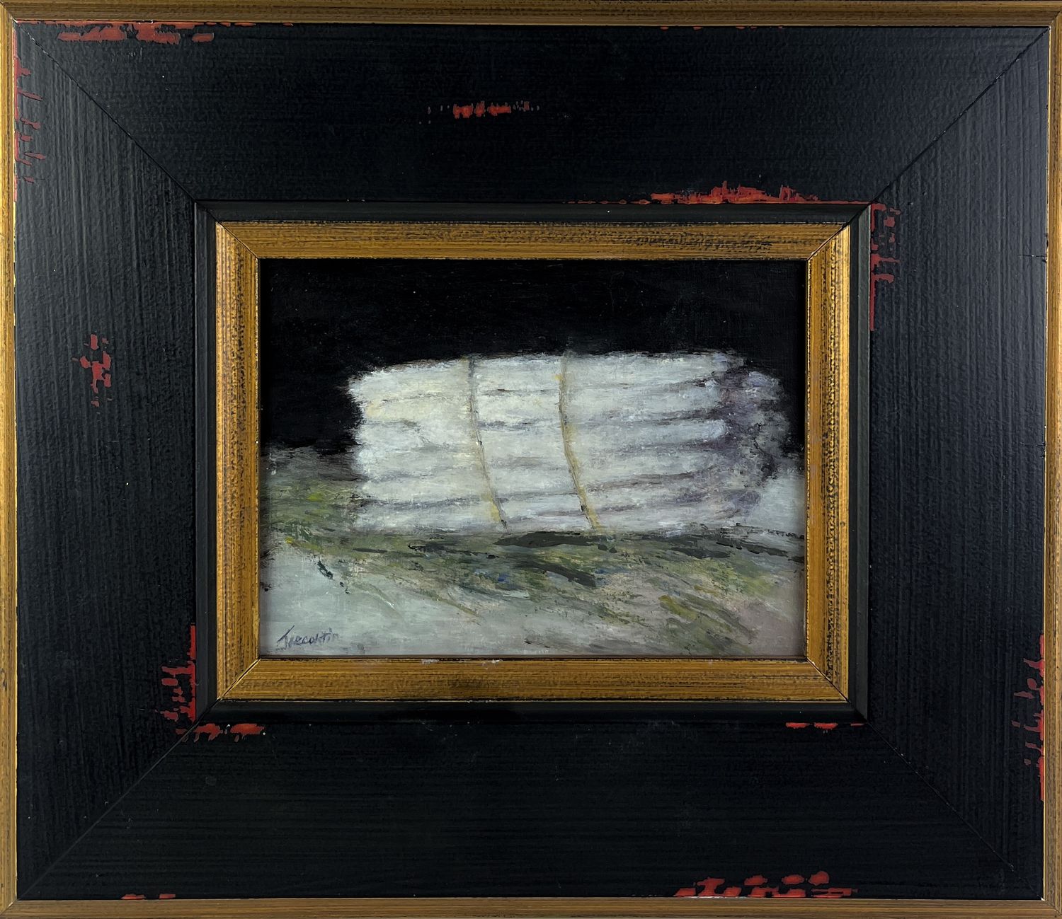 "White Asparagus" 6x8" Framed 12.5x14.5"