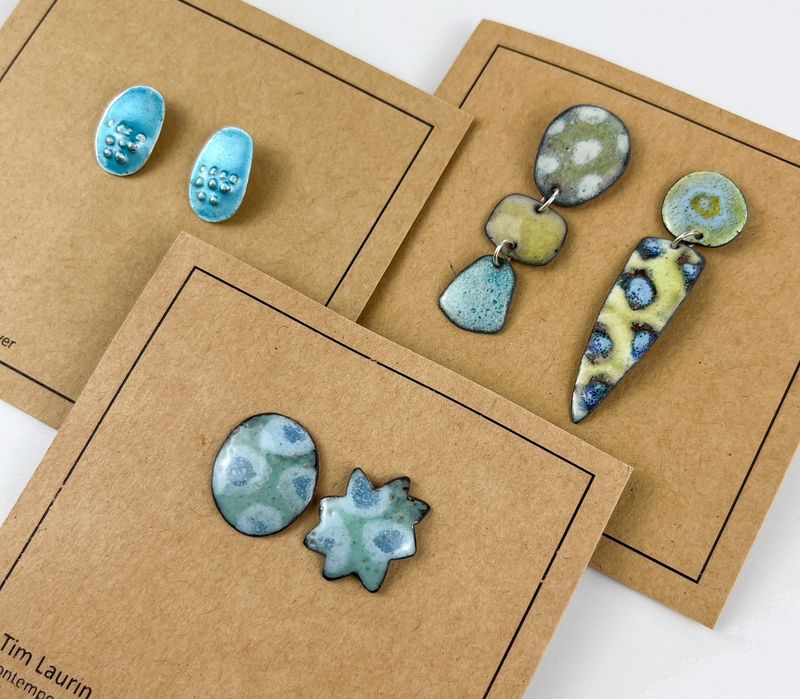 Light Blue Collection Powdered Glass/ Mixed Metal