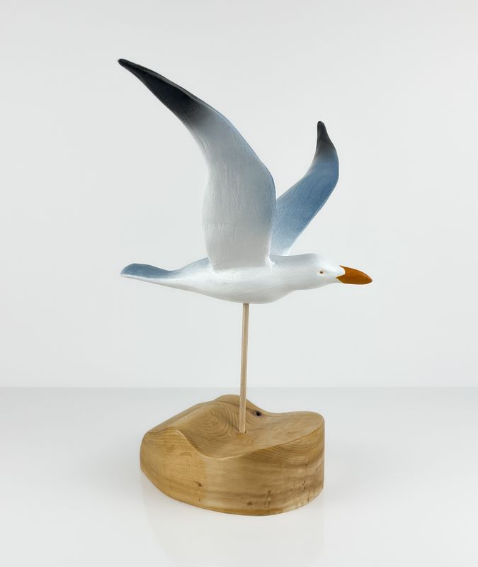 Seagull Sculpture on base 10x15x13"
