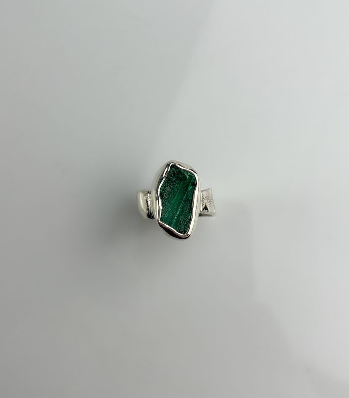 Jeneca Klausen, Sterling Silver, Green Gemstone, Jewellery, Saint John Jeweler, New Brunswick Fine Art   