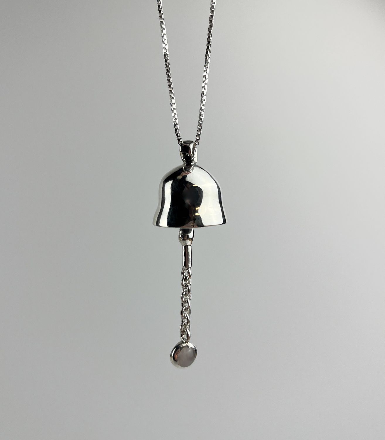 Jeneca Klausen, Sterling Silver, Bell Necklace, Protection Jewellery, Saint John Jeweler, New Brunswick Fine Art   