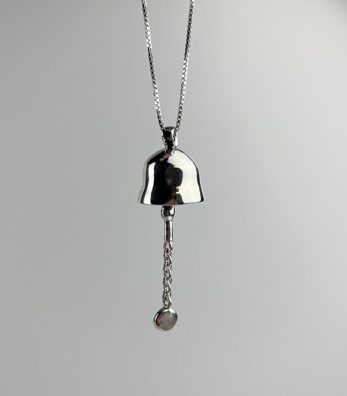 Jeneca Klausen, Sterling Silver, Bell Necklace, Protection Jewellery, Saint John Jeweler, New Brunswick Fine Art   