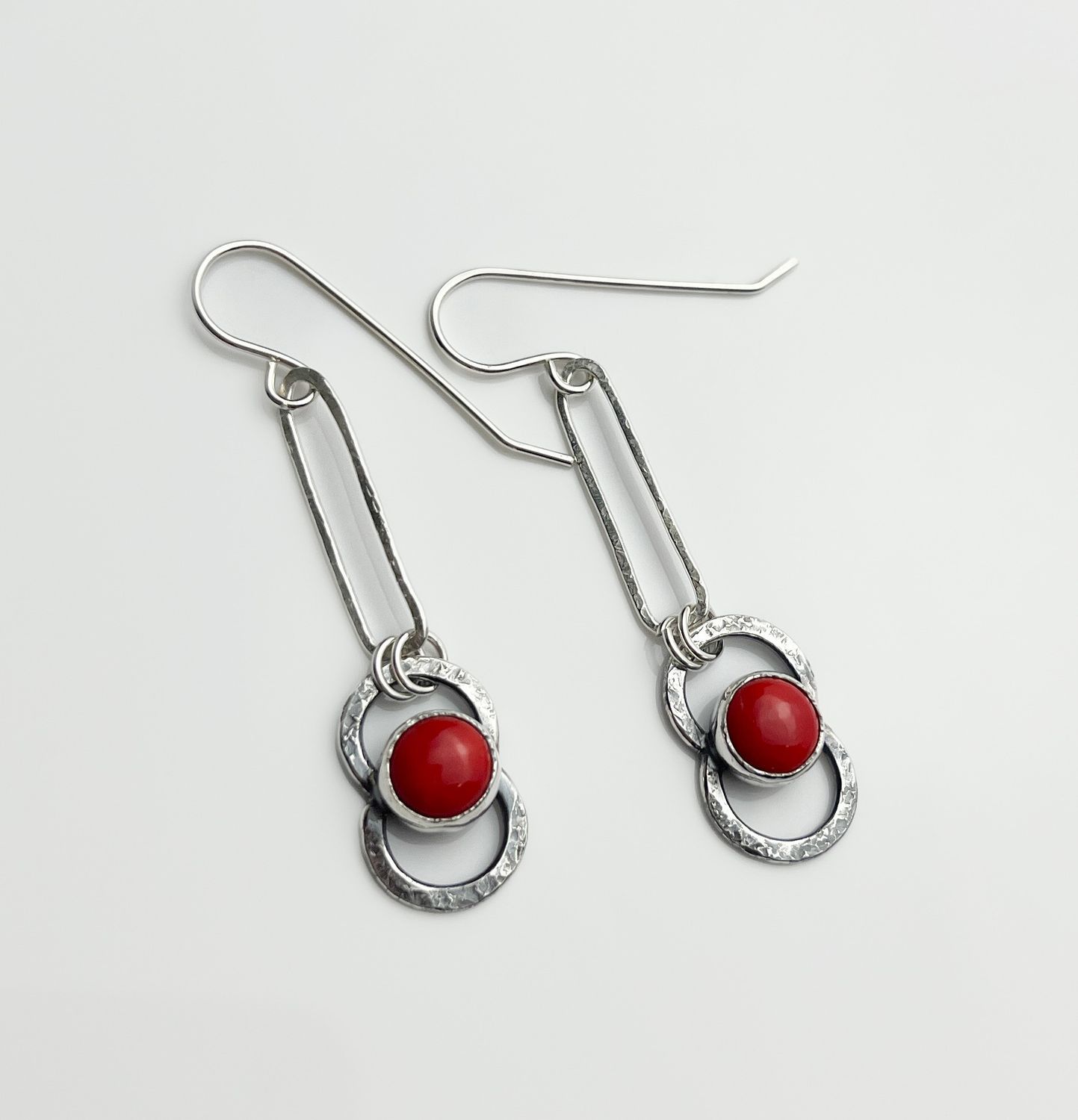 Rosarita Stone Earrings, Sterling Silver