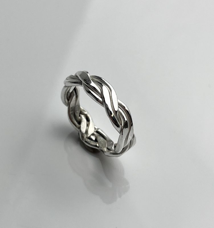 Twisted Wire Ring Collection, Sterling Silver
