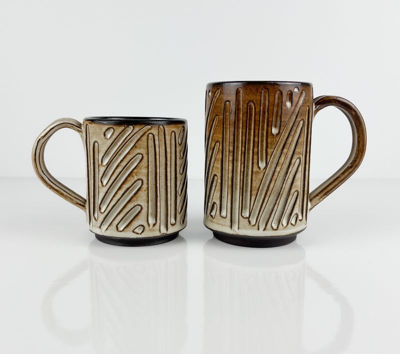 Krysta Oland, Morning Sun Pottery, Minimalist Pottery, Mug, New Brunswick Potter, Canadian 