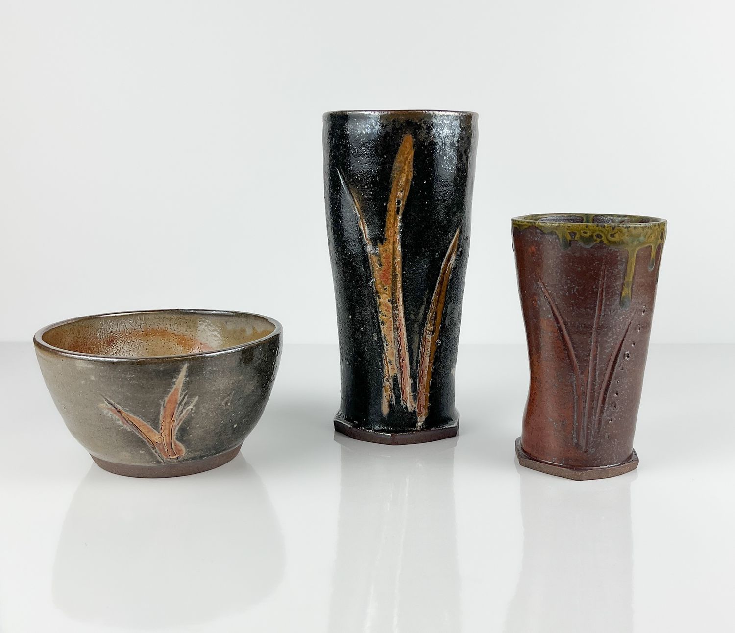 Sussex New Brunswick Potter Shino Glaze Fine-Art Fine-Craft Canadian-Made Pottery Collection Canadian Artist 