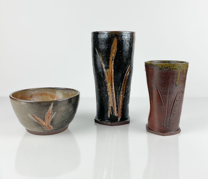 Sussex New Brunswick Potter Shino Glaze Fine-Art Fine-Craft Canadian-Made Pottery Collection Canadian Artist 