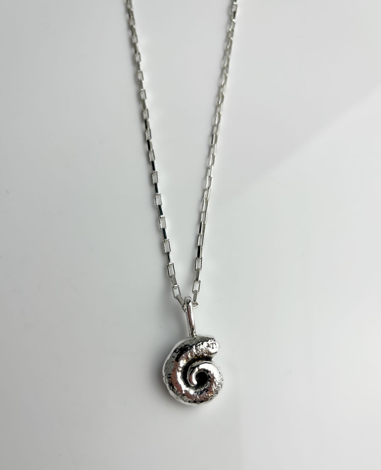 Cast Seashell Sterling Silver Pendant