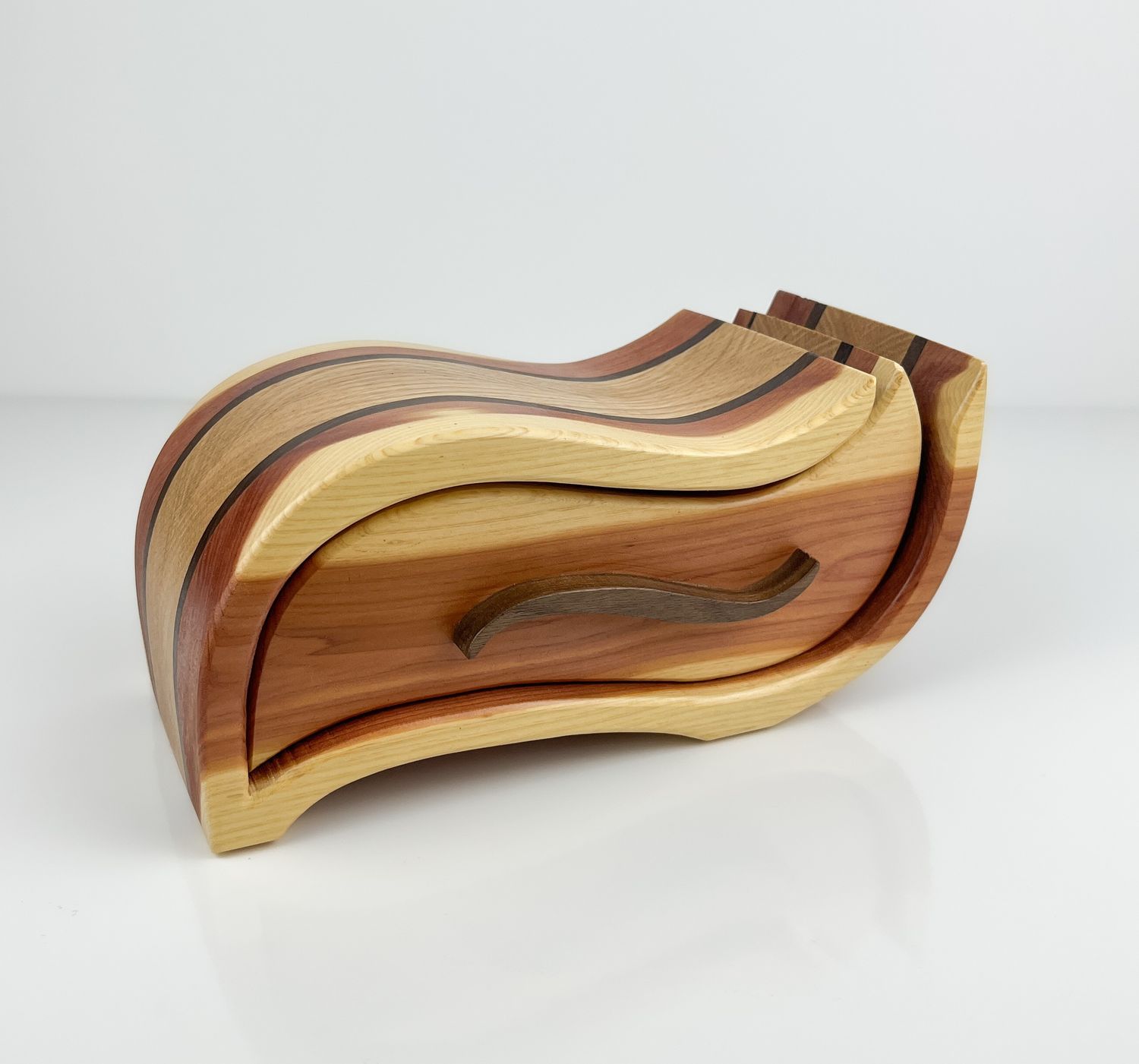 Single Drawer Bandsaw Box: Aromatic Cedar Walnut