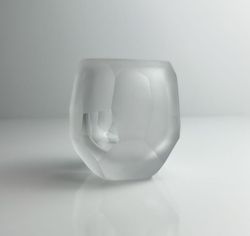 Iceberg Tumbler Hand Blown Glass