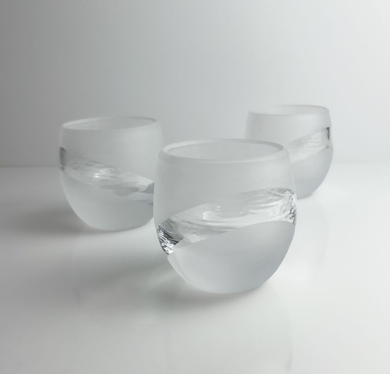 Spirit Swirl Tumbler Hand Blown Glass