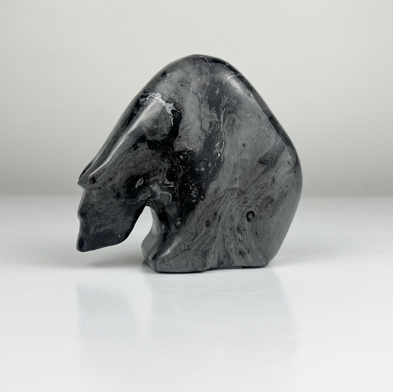 Black/Brown Small Colorful Bear Sculpture 3.5x3.5"