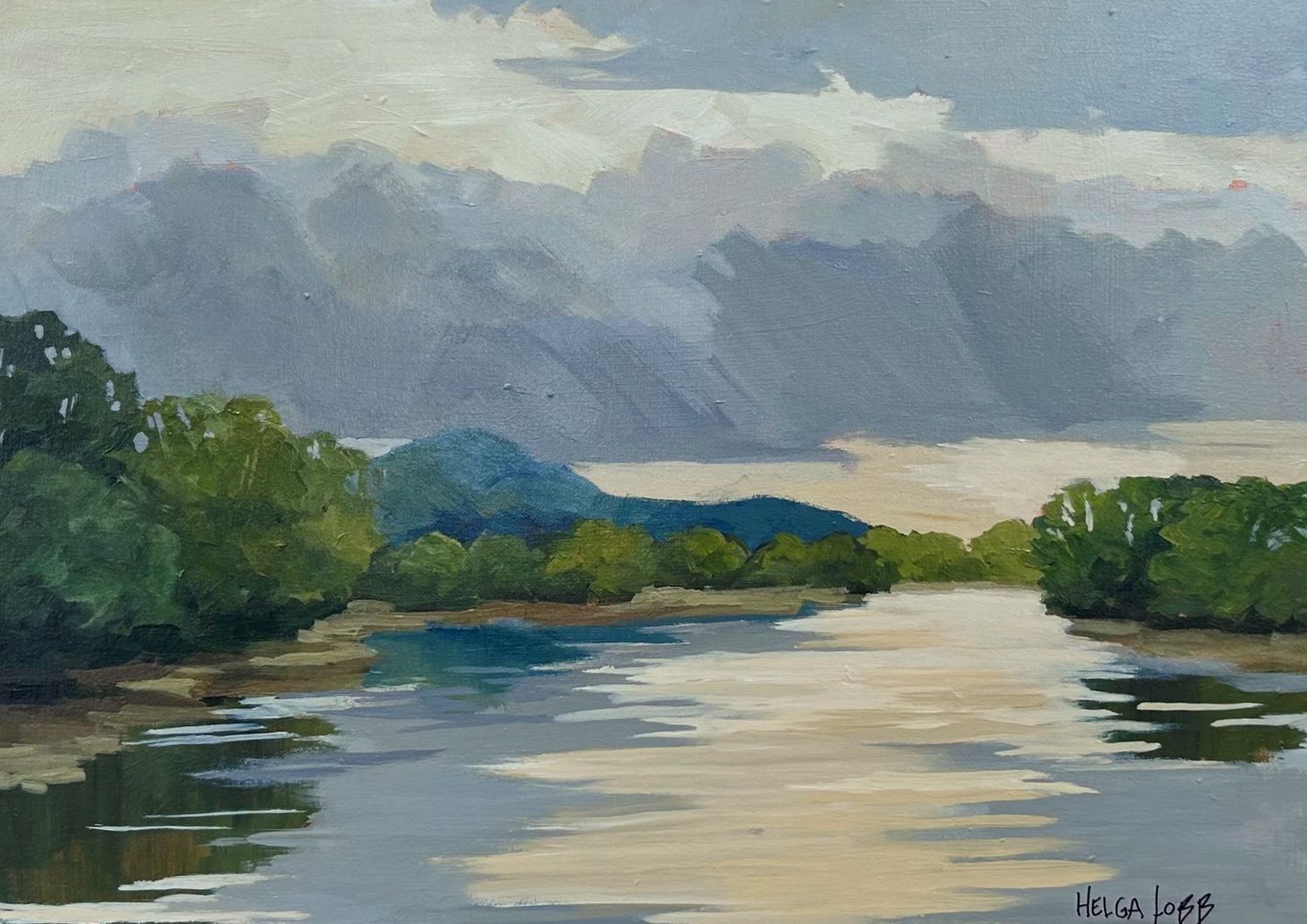 "Spring Rain" Acrylic on Canvas 18x24"