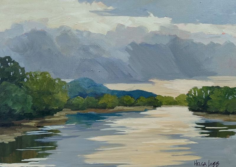 "Spring Rain" Acrylic on Canvas 18x24"