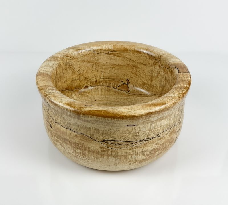 Spalted Maple Wooden Bowl #339