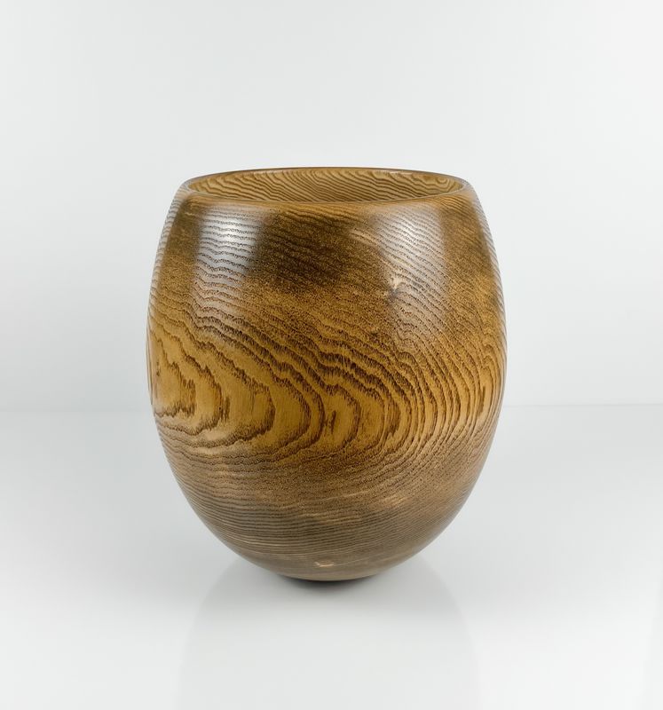 Oxidized Red Oak Vase #313