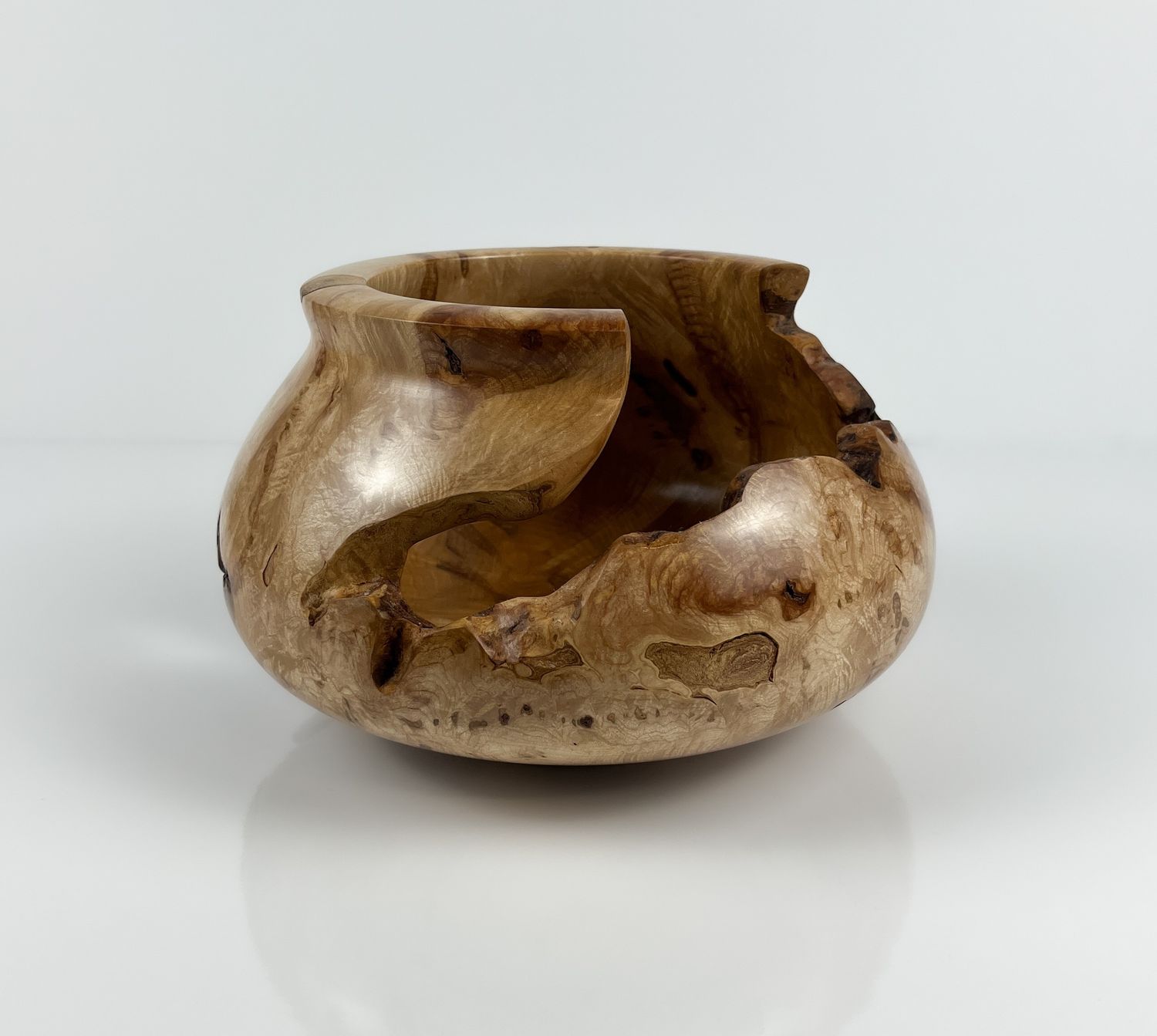 Hop Hornbeam Wooden Bowl #342