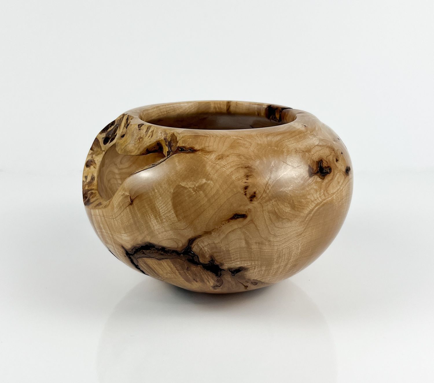 Hop Hornbeam Wooden Bowl #341