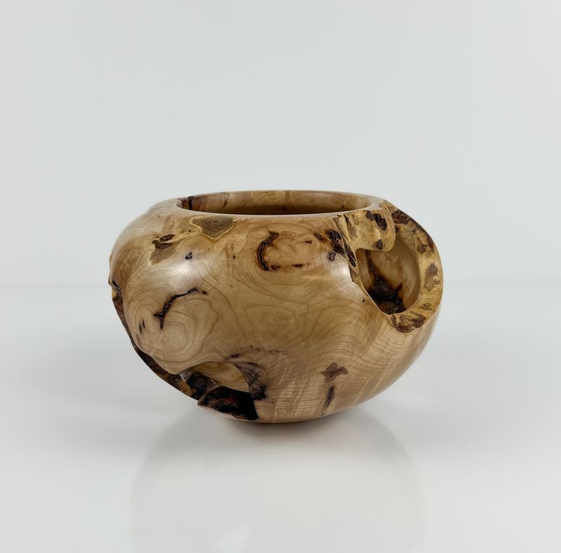 Hop Hornbeam Wooden Bowl #341