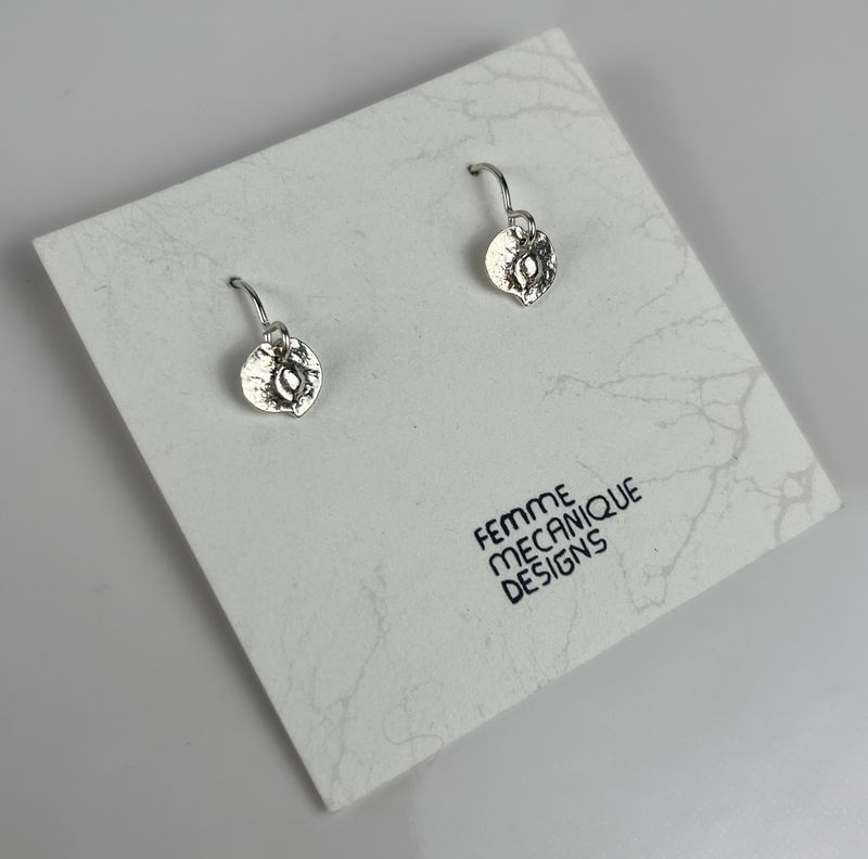 Fern Oxidized Studs