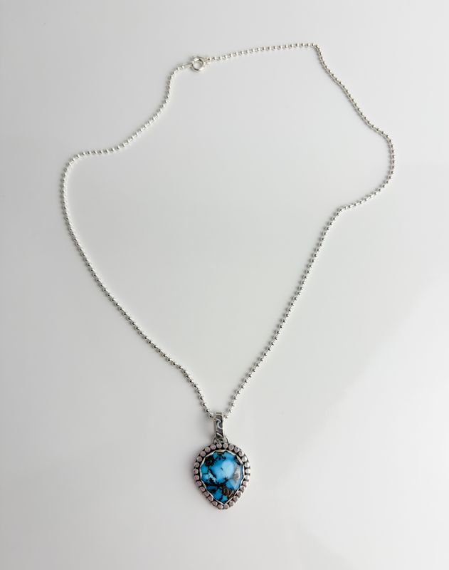 Turquoise Necklace SS 16"