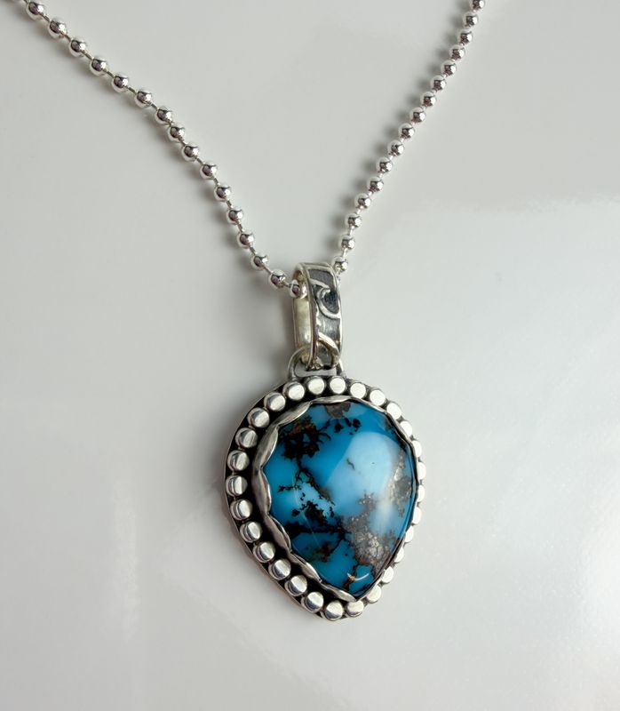 Turquoise Necklace SS 16"