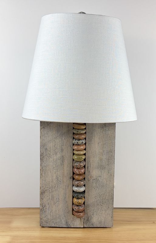 Driftwood Abacus Lamp