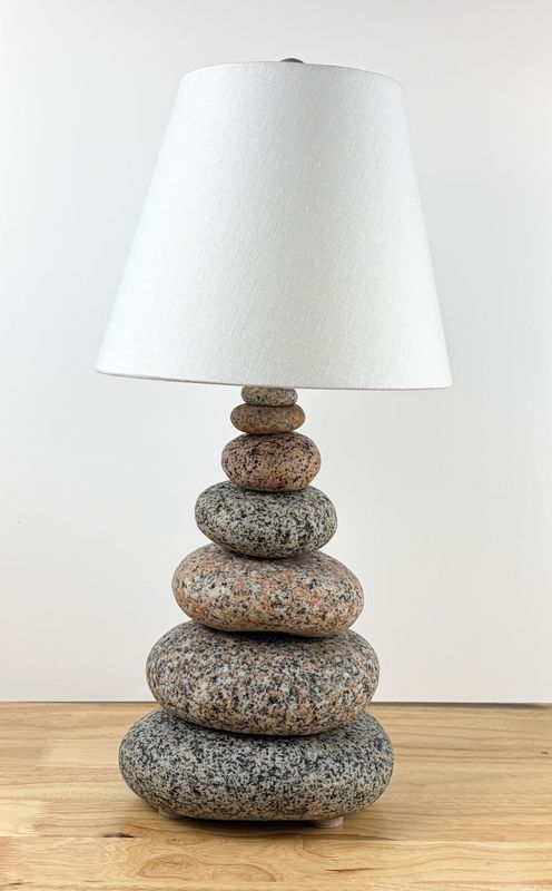 Stacked Stone Lamp