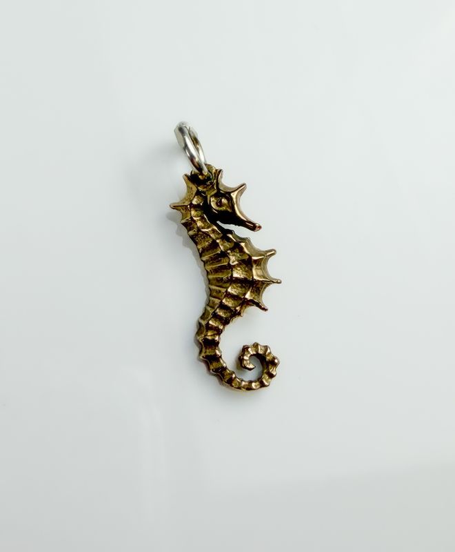 Seahorse Charm for Bracelet or Necklace Handcrafted by Jeweller Trudy Gallagher 