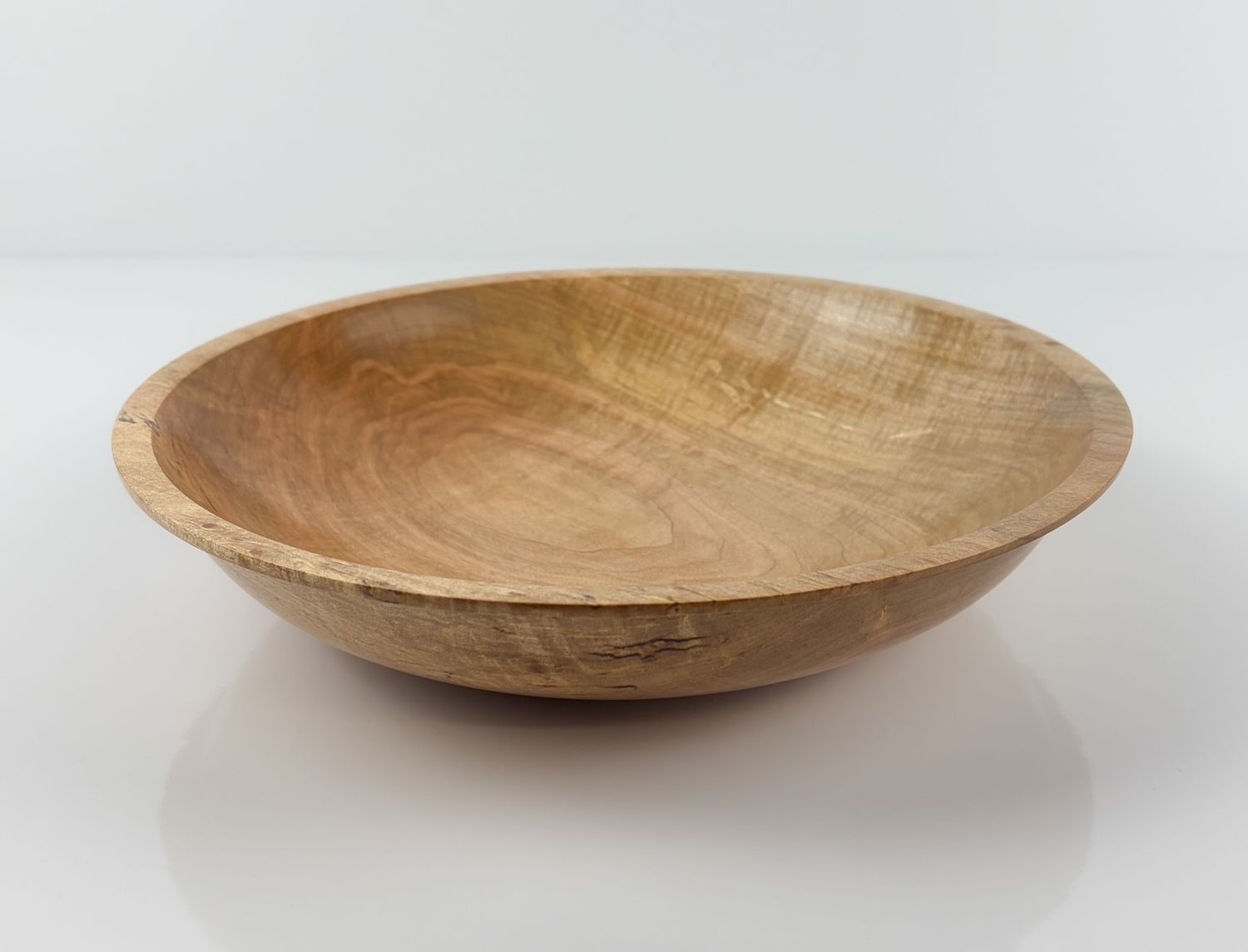 Locally Made Wooden Bowl Of Curly Maple By New Brunswick Woodworker Larry Fagan 