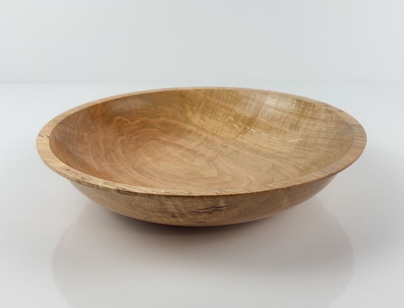 Curly/Maple Bowl Made From Local Wood 10x2"