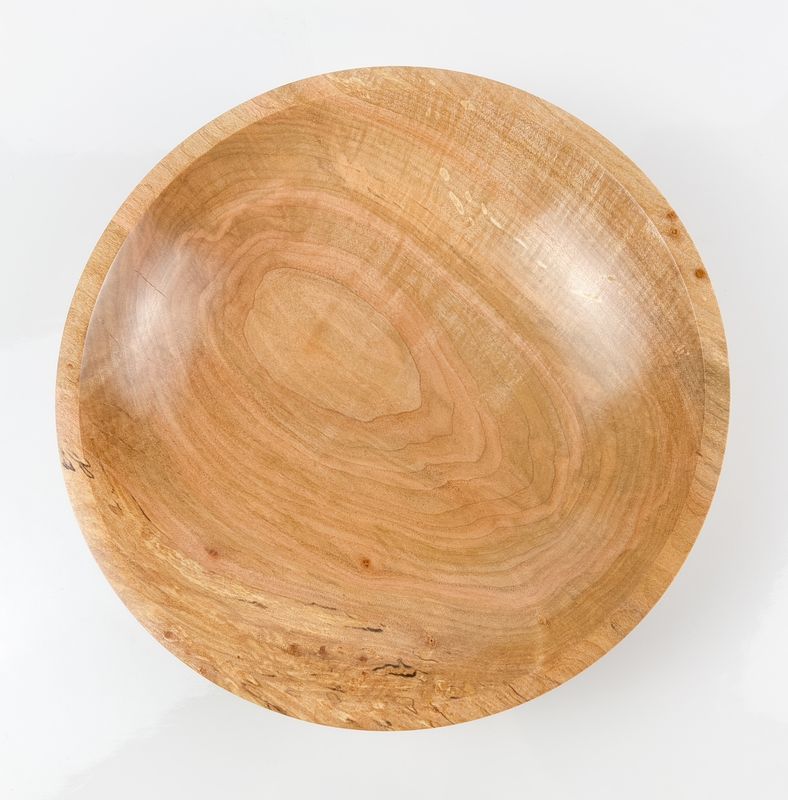 Curly/Maple Bowl Made From Local Wood 10x2"