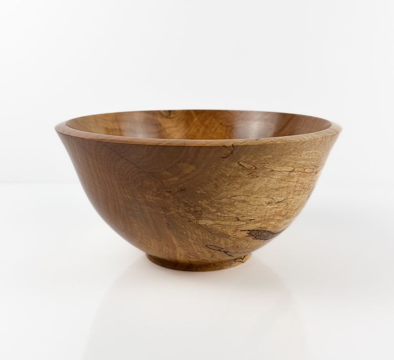 Spalted/Curly Maple Made from Local Wood 9.5x5"