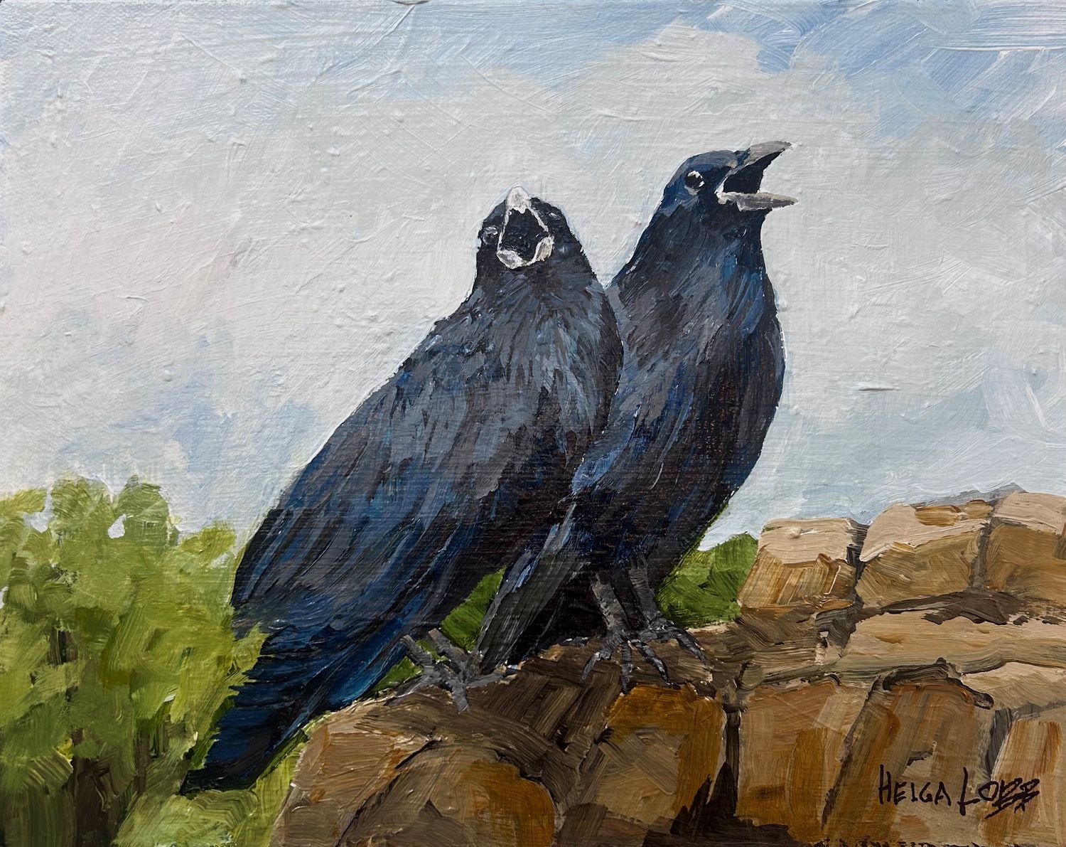 "Harmonizing?" Acrylic on Canvas 11x14"
