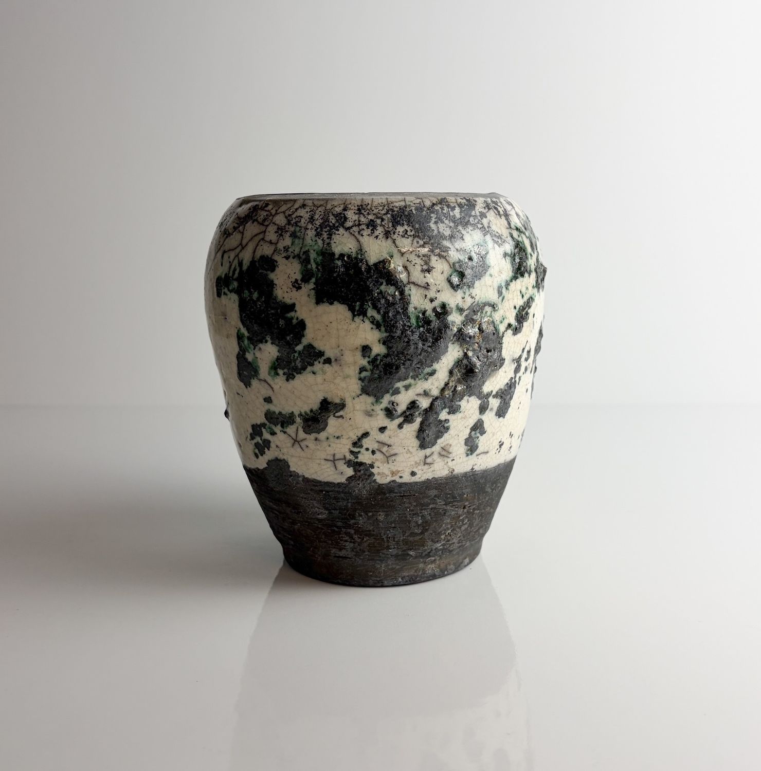 Raku Pottery Pot 5.5"