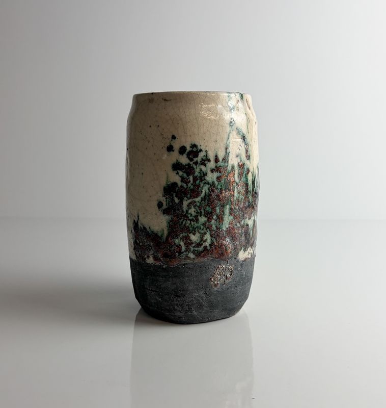 Raku Pottery Pot 5.5"