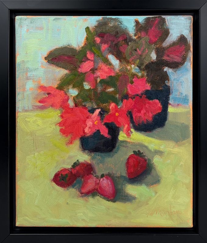 "Delightful Morning" 10x12" Framed 12x14"  Oil Painting on Canvas