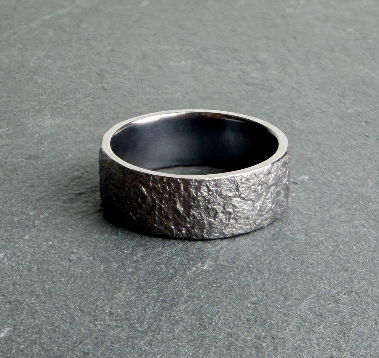 Rust Textured Ring Size 11 Tantalum 8mm
