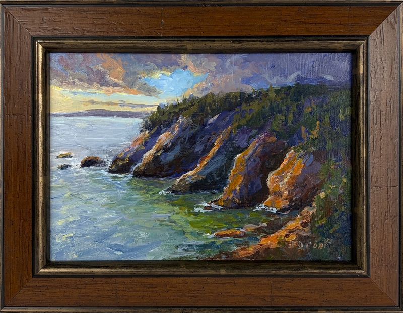 "Passing Storm" 5x7" Acrylic Framed 7x9"