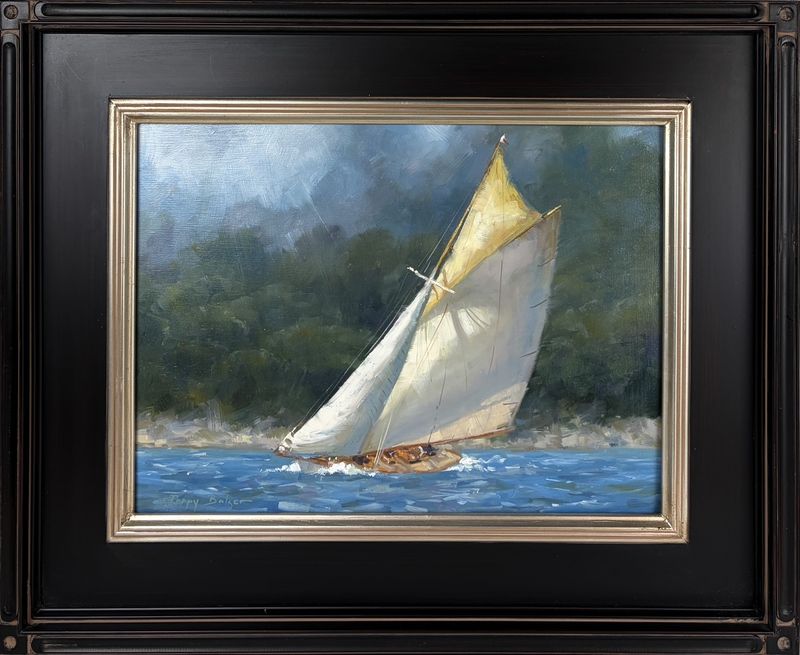 "Sailing Dreams" 12x16" Oil Framed 18x20.75"