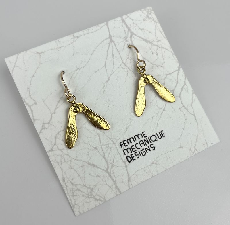 Samara Earring Collection, Yellow Bronze &amp; Sterling Silver