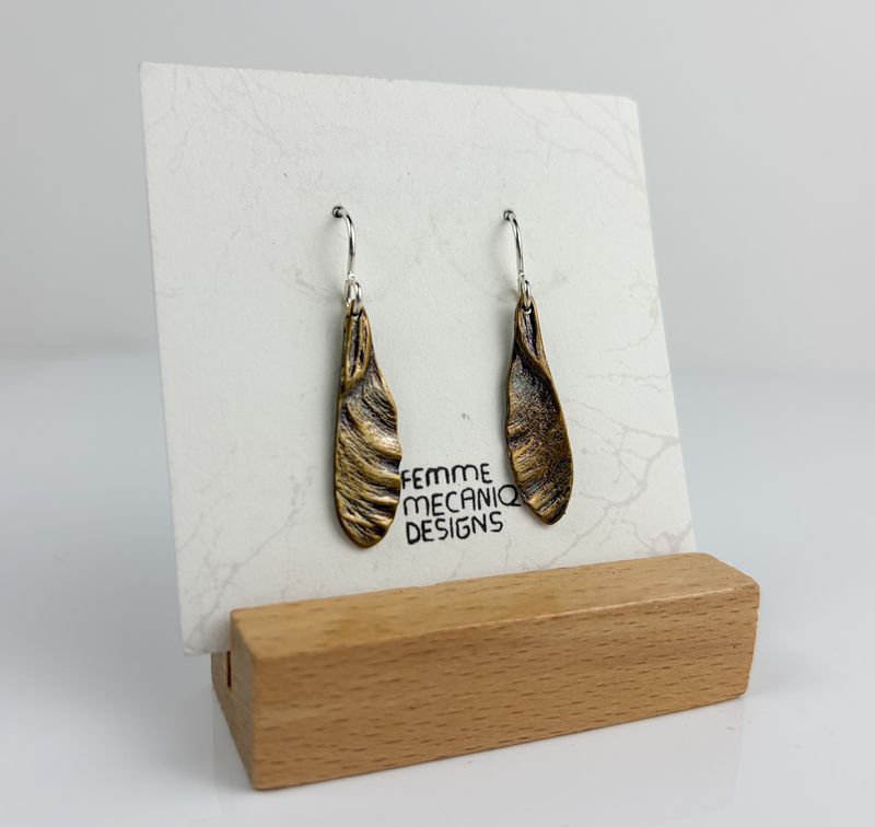 Samara Earring Collection, Dark Bronze &amp; Sterling Silver