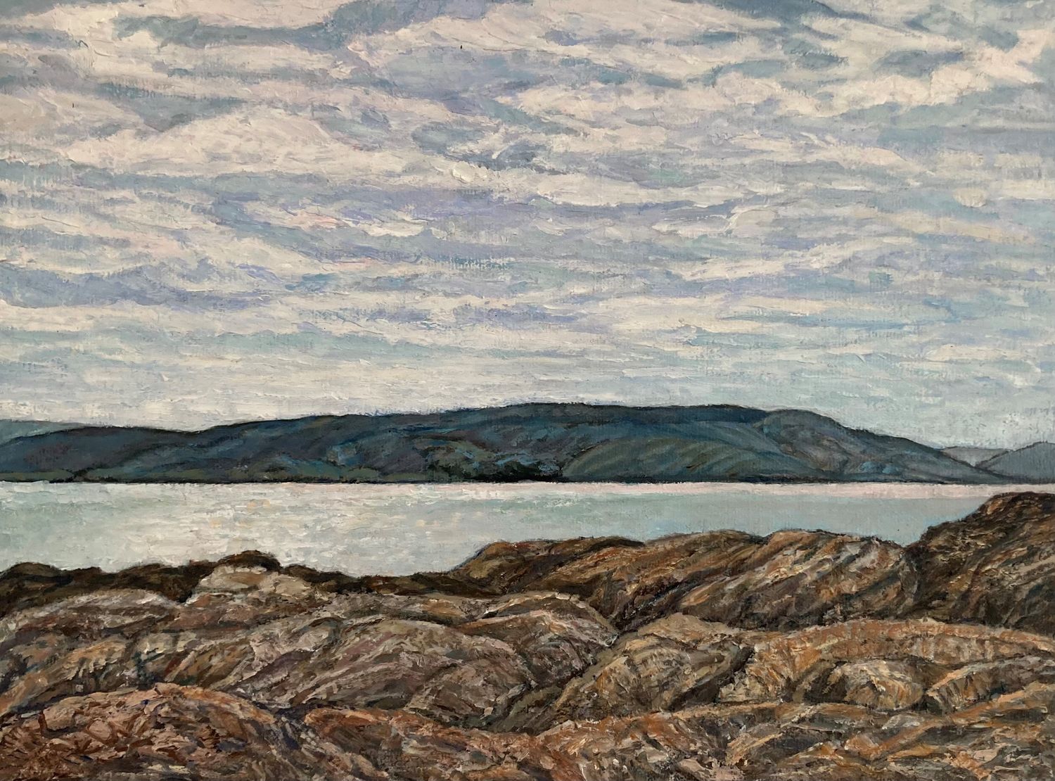 "View From Cape Maringouin Trail" 9x12" Acrylic &amp; Oil