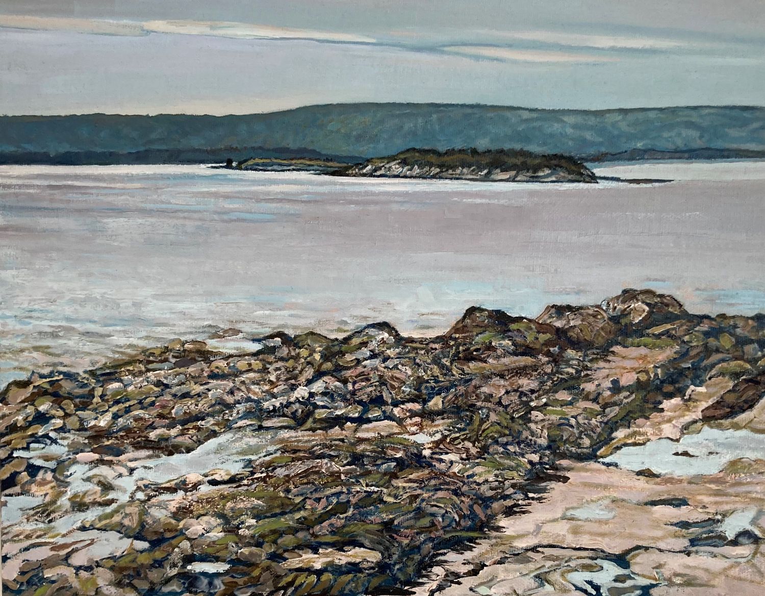"View From Grindstone Island, NB" 11x14" Acrylic &amp; Oil
